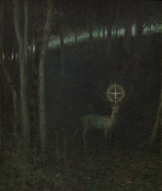 The Vision of Saint Hubert by Franz Stuck Art Print