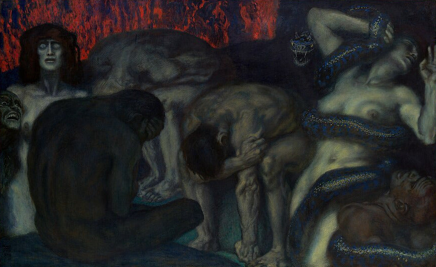 Inferno by Franz Stuck Art Print