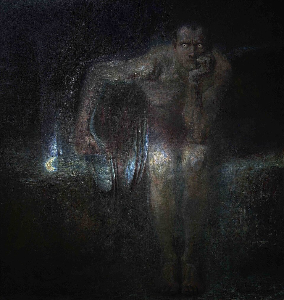 Lucifer by Franz Stuck Art Print