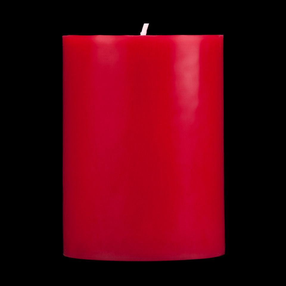 Red Pillar Candle [3x4] | GLOAMHAUS